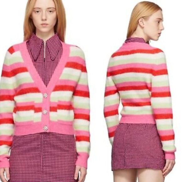 Ganni Pink Striped Sweater - Picture 5 of 6